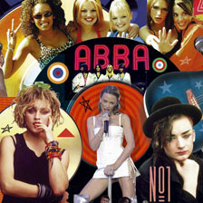 top of the pops rock pop illustration kylie take that abba beatles