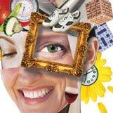 collage illustration staying fit and healthy