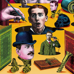 monty python collage illustration about business law