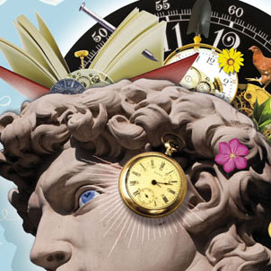 collage illustration dream destination travel europe