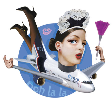 collage illustration for weekly column, Ms Anne Thrope