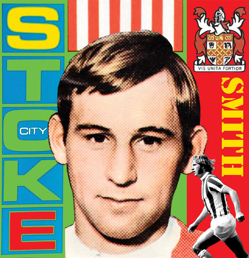 Dennis Smith, Stoke City Football Memorabilia Wall Art at Ricardo's Sports Bar at the BET 365 Stadium